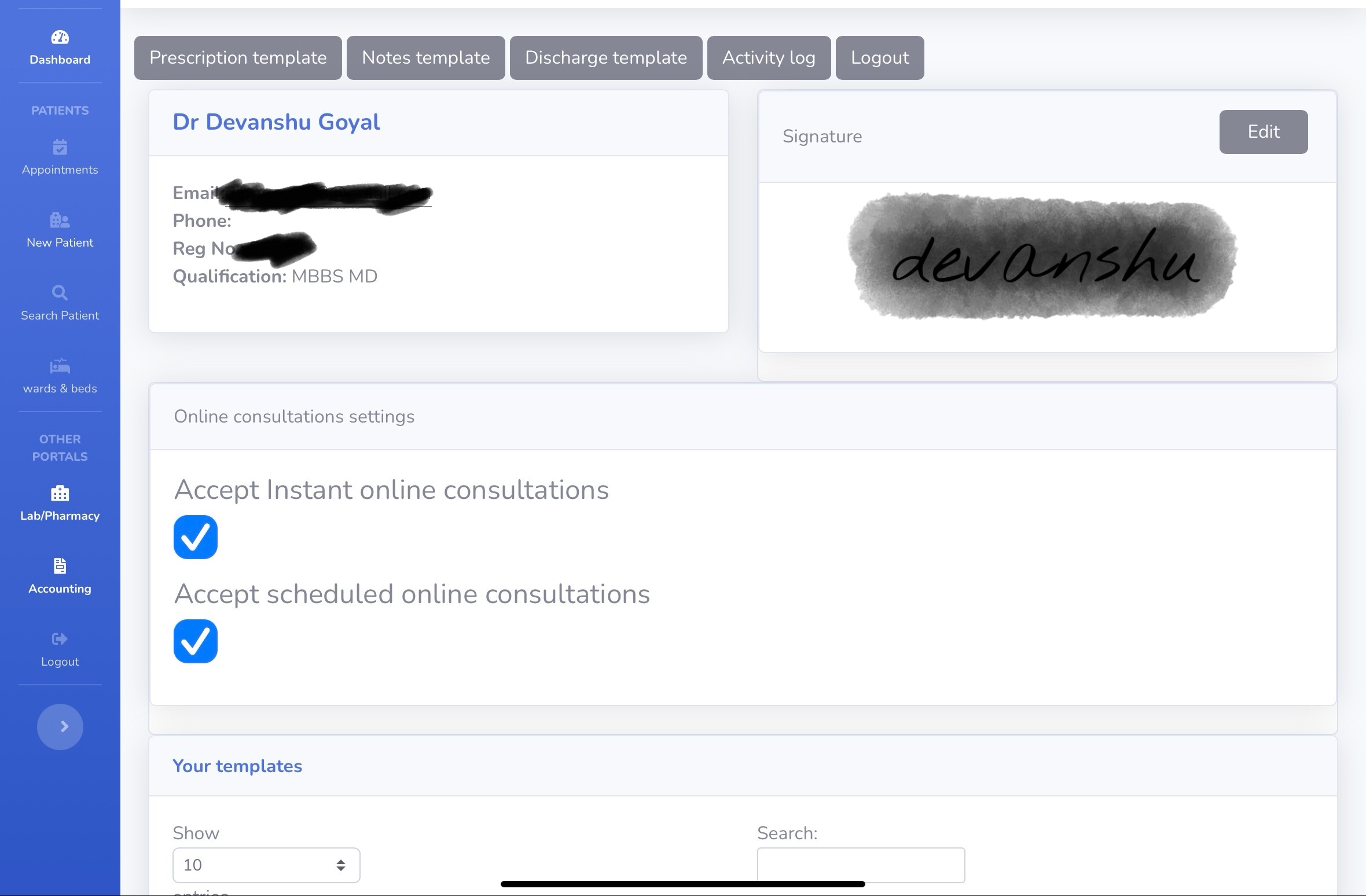 User Profile