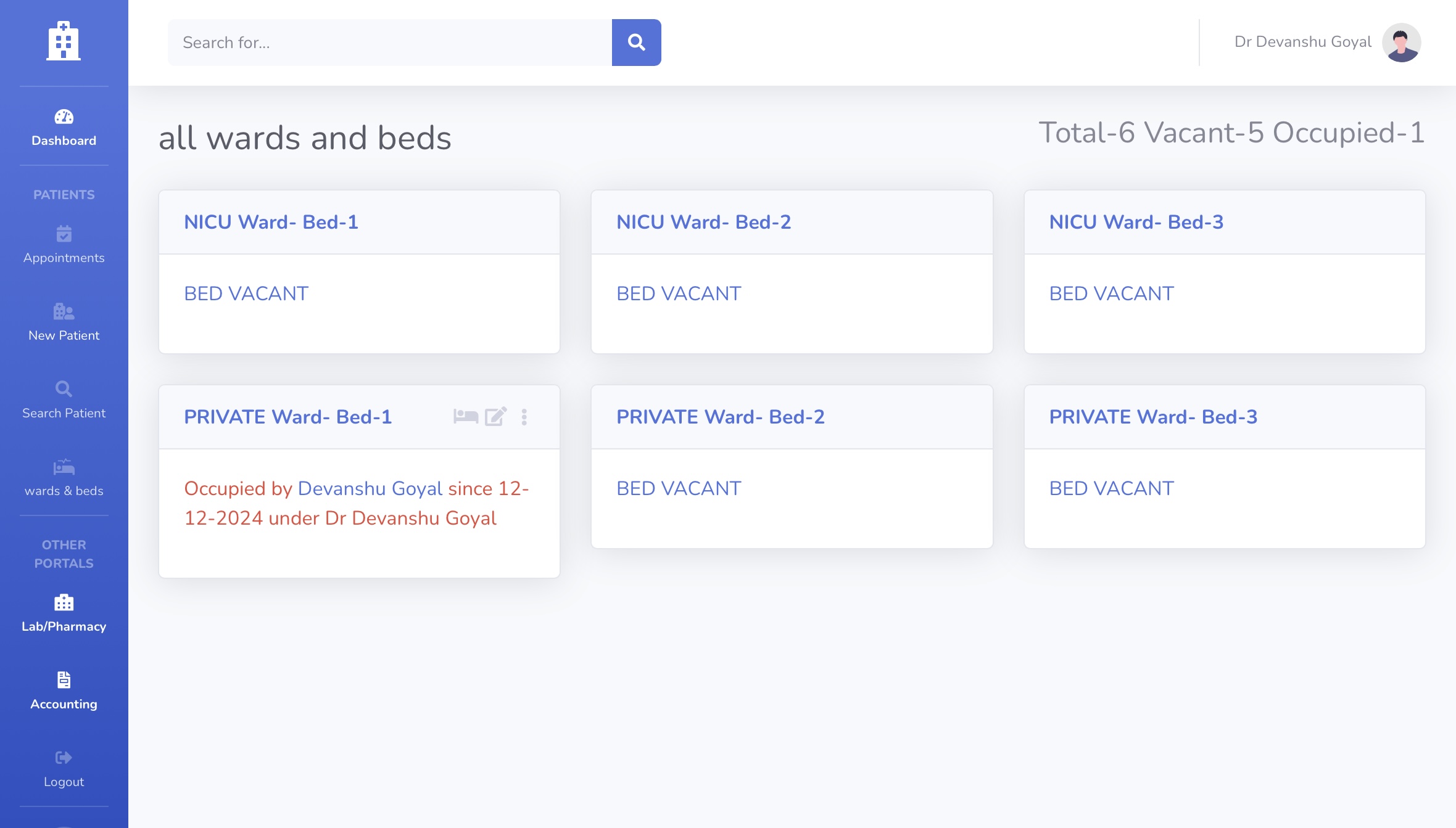 Ward Management